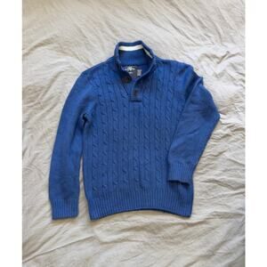 H&M LOGG Long Sleeve Buttoned‎ Blue Youth Sweater